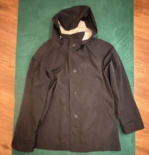 Forecaster Sport Black Hooded Rain Jacket Size M